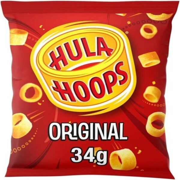 Hula Hoops Crunchy Potato Ring Crisps 34g x 32 (Original) - Image 3