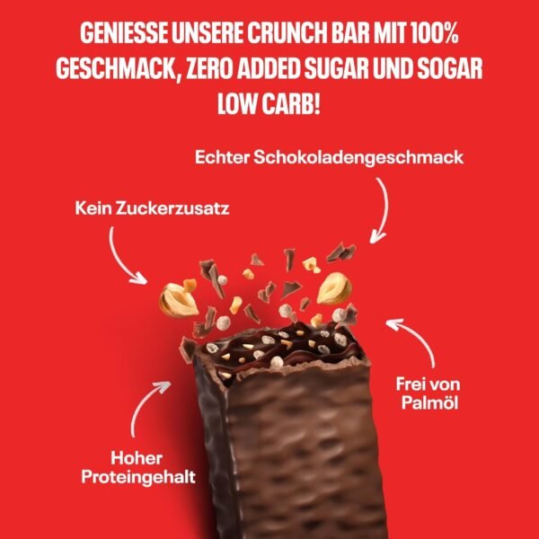 NEOH Keto Crunch Riegel – Low-Carb, Ohne Zuckerzusatz, 12 x 30g - Image 3