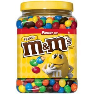 M&M'S Candies, Peanut Chocolate, 62 Ounce Jar, Pack of 1