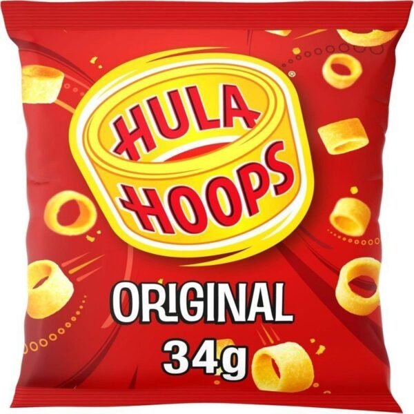 Hula Hoops Crunchy Potato Ring Crisps 34g x 32 (Original) - Image 4