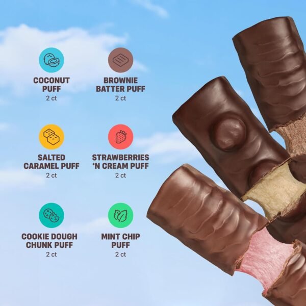 Built Bar, Puffed Protein Bars, Assorted Pack, Collagen, On-the-Go Snack, Breakfast Bar, Mixed Sampler, 12-Pack - Image 4
