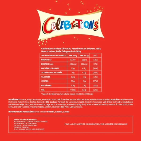 CELEBRATIONS - Milk Chocolate Assortment - SNICKERS, TWIX, MARS, MALTESERS, BOUNTY & More - 385g - Image 4