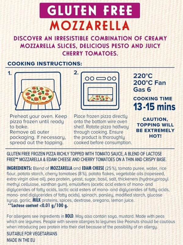 Dr. Oetker Ristorante Gluten Free and Lactose Free Mozzarella Cheese Pizza, 370gx6 (Frozen) - Exclusive Offer - Image 4