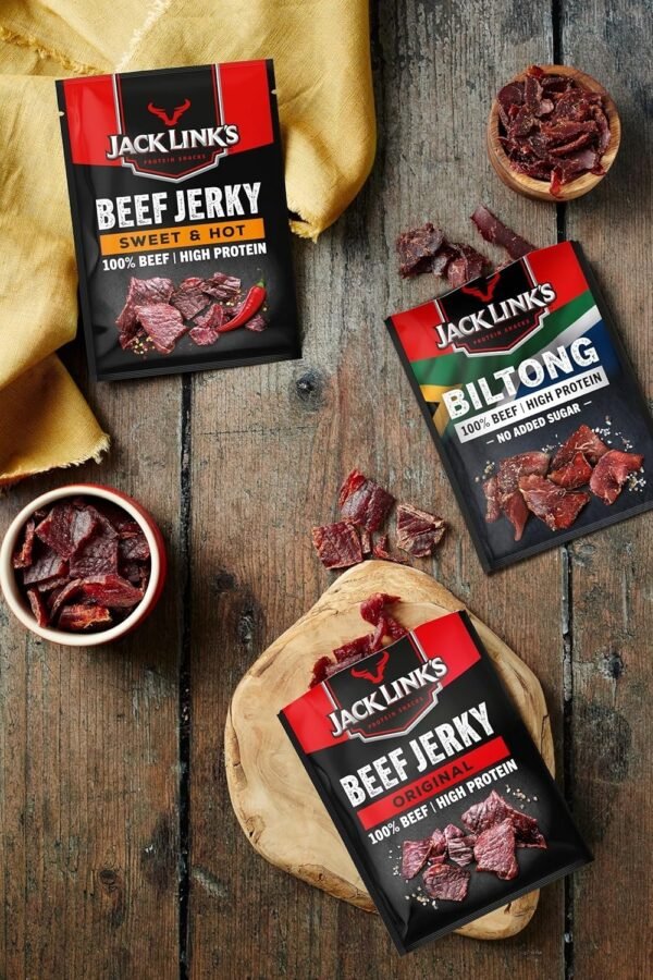 Jack Link's Beef Jerky - Box of 12 x 25g Packs - Image 2