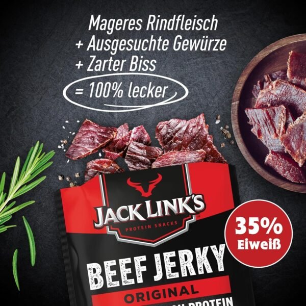 Jack Link's Beef Jerky - Box of 12 x 25g Packs - Image 4