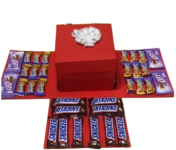 Red Chocolate Explosion Reveal Box - Image 2