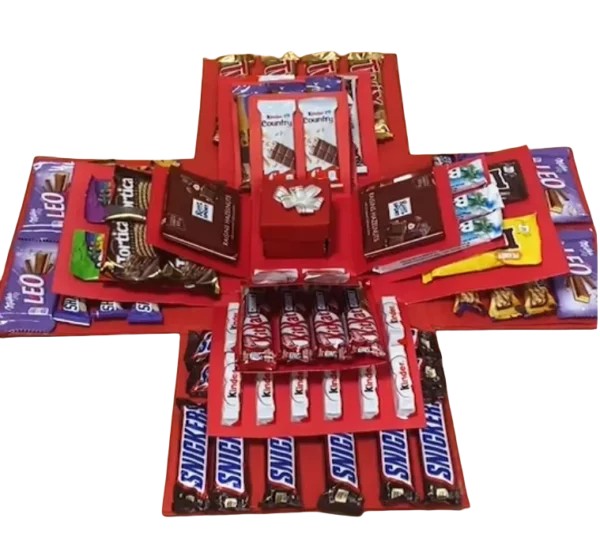 Red Chocolate Explosion Reveal Box - Image 3