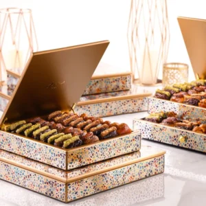 Luxury Stuffed Dates Gift Box – Premium Arabic Delights with Assorted Nuts – 36pcs