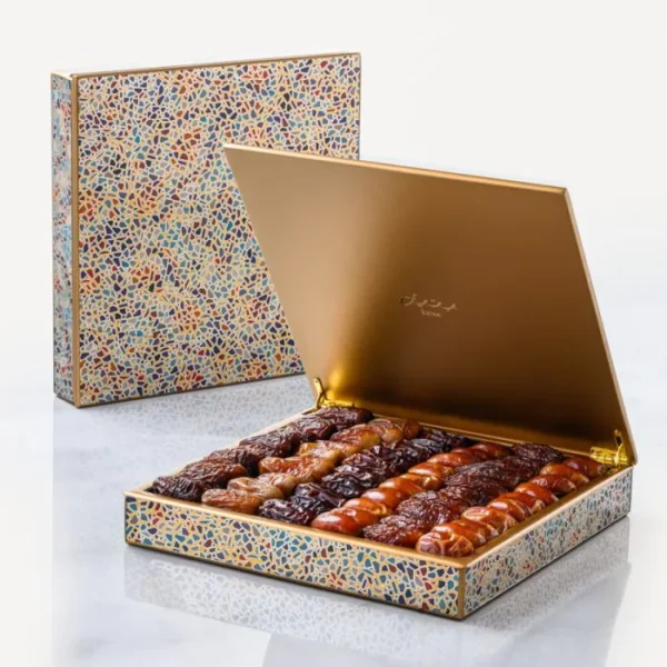 Luxury Stuffed Dates Gift Box – Premium Arabic Delights with Assorted Nuts – 36pcs - Image 2